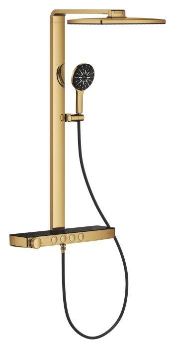 Sistem de dus Grohe 100962GL00 SPA Aqua Pure, termostat, palarie dus 400 mm, 3 functii para dus, auriu lucios [3]