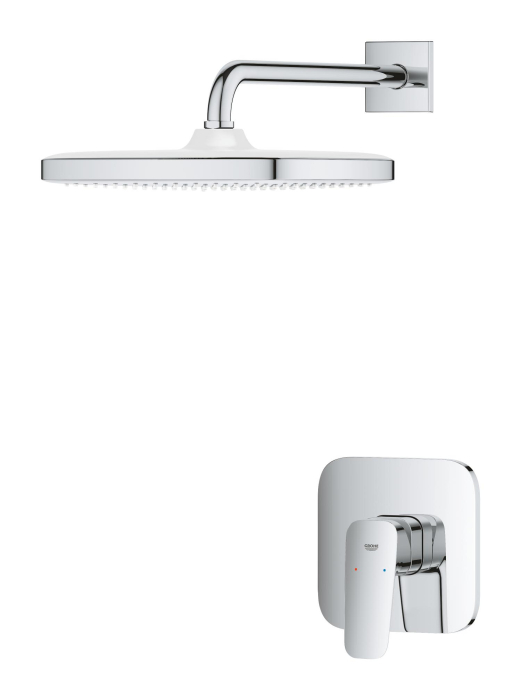 Sistem de dus Grohe 1053340000, dus Cubeo, tip incastrare incastrat, pentru dus, tip comanda monocomanda, crom [3]