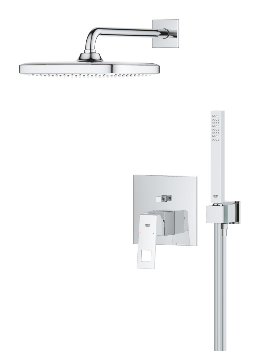 Sistem de dus Grohe 25289000, Eurocube, tip incastrare incastrat, pentru dus, tip comanda monocomanda, crom [3]