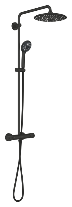 Sistem de dus Grohe 264032432, dus Vitalio Joy, tip incastrare aparent, pentru dus, termostat, negru [3]