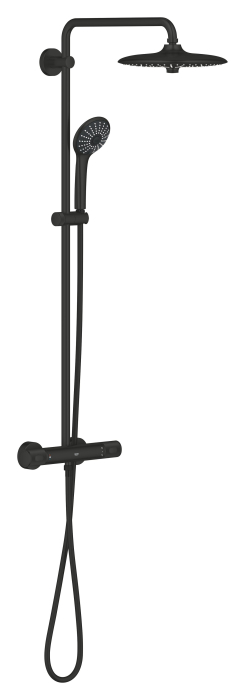 Sistem de dus Grohe 264032432, dus Vitalio Joy, tip incastrare aparent, pentru dus, termostat, negru [2]
