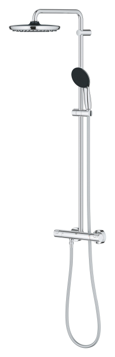 Sistem de dus Grohe 26677001, 250 mm, 1 bar, 110 mm, 1.75 m, 1132 mm, 412 mm, 1 functii palarie dus, Crom [4]