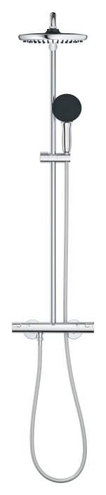 Sistem de dus Grohe 26677001, 250 mm, 1 bar, 110 mm, 1.75 m, 1132 mm, 412 mm, 1 functii palarie dus, Crom [3]