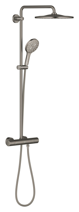 Sistem de dus Grohe 26836AL0, SmartActive, aparent, termostat, 310 mm, 1 functie, mat, grafit [2]