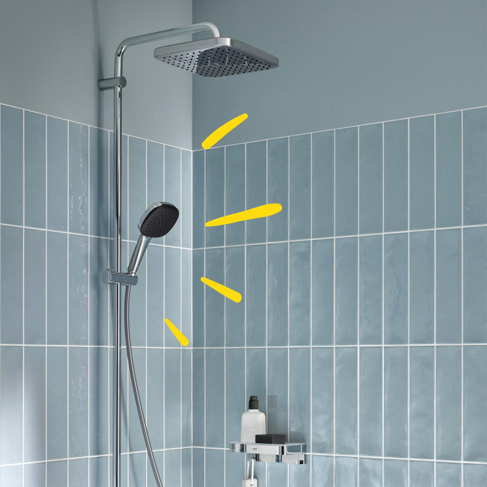 Sistem de dus Grohe 26984001, 250 mm, 1 bar, 110 mm, 1.75 m, 1588 mm, 412 mm, 1 functii palarie dus, Crom [8]