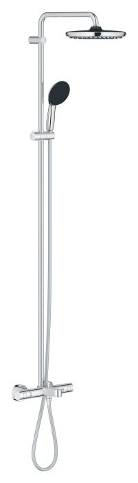 Sistem de dus Grohe 26988001, Vitalio Start 250, tip incastrare aparent, pentru cada, termostat, crom [2]