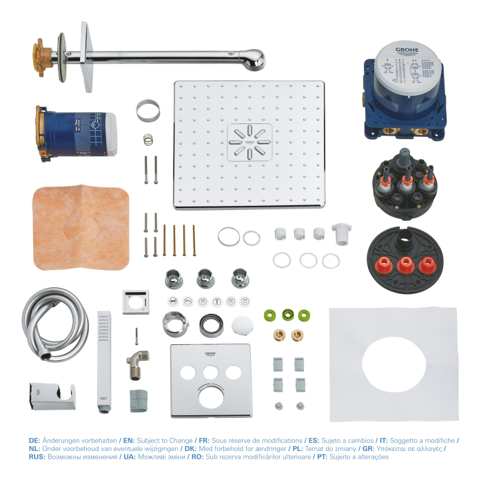 Sistem de dus Grohe 34712000, 310 mm, 1 bar, 66 mm, 1.5 m, 430 mm, 2 functii palarie dus, 1 functii para dus, Crom [4]