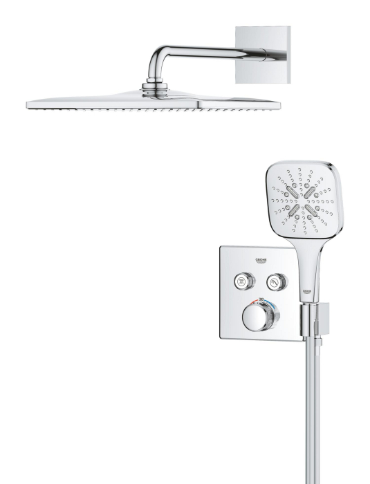 Sistem de dus Grohe 34865000, 310 mm, 1 bar, 130 mm, 1.5 m, 135 mm, 422 mm, 1 functii palarie dus, Crom [3]