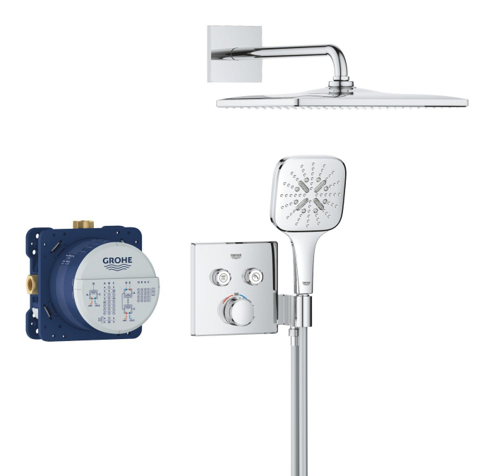 Sistem de dus Grohe 34865000, 310 mm, 1 bar, 130 mm, 1.5 m, 135 mm, 422 mm, 1 functii palarie dus, Crom [2]