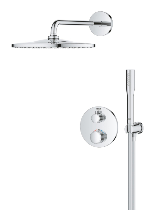 Sistem de dus Grohe 34869000, Grohtherm 310, tip incastrare incastrat, pentru un dus confortabil zilnic, crom [2]