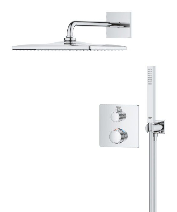 Sistem de dus Grohe 34881000, Precision, tip incastrare incastrat, pentru dus, pentru un dus confortabil zilnic, crom [5]