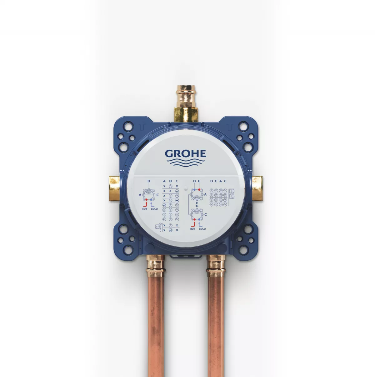 Sistem de dus Grohe SmartControl 29119DL0, 1/2'', incastrat, termostat, 310 mm, 1 functie, mat, cupru [17]