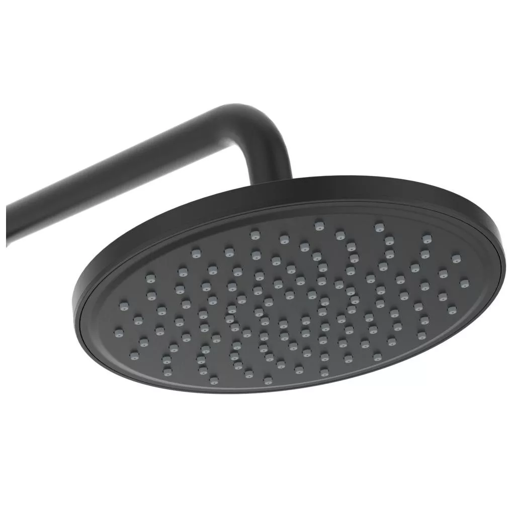 Sistem de dus Ideal Standard Cerafine BC499U4, 1/2'', aparent, pipa cada, 200 mm, 1 pulverizare, anti-calcar, mat, negru [7]