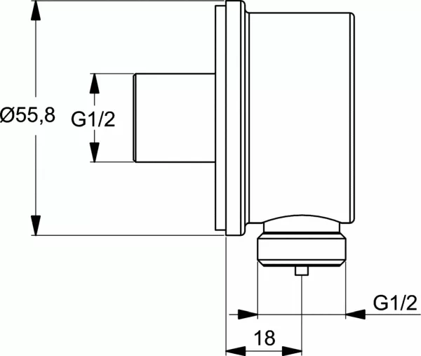Sistem de dus Ideal Standard Ceraflex BC447AA, incastrat, 200 mm, para 110 mm, 1 functie, anti-calcar, crom [2]
