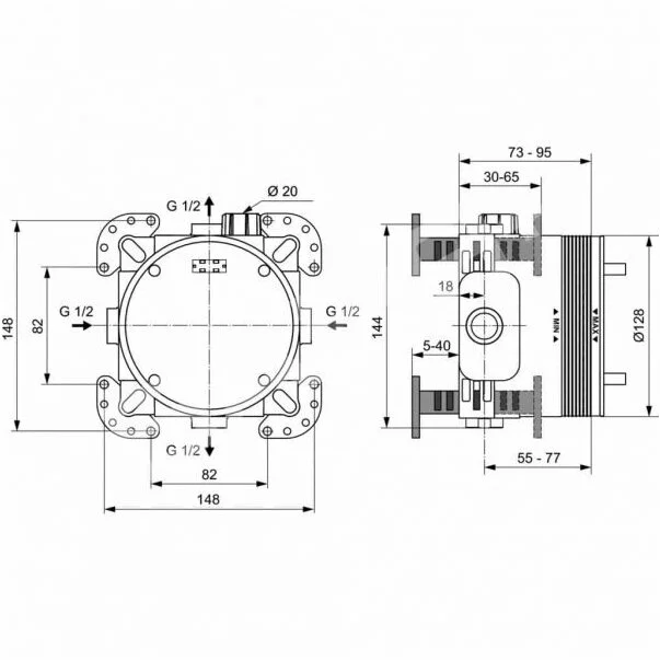 Sistem de dus Ideal Standard Ceratherm 100 termostatic [4]