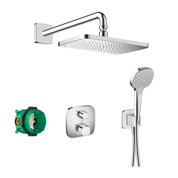 Sistem de dus incastrat Hansgrohe Croma E 280 Ecostat E crom lucios [1]