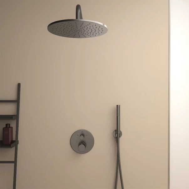 Sistem de dus incastrat Ideal Standard Ceratherm T100 negru mat [2]