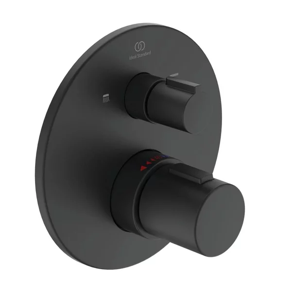 Sistem de dus incastrat Ideal Standard Ceratherm T100 negru mat [3]