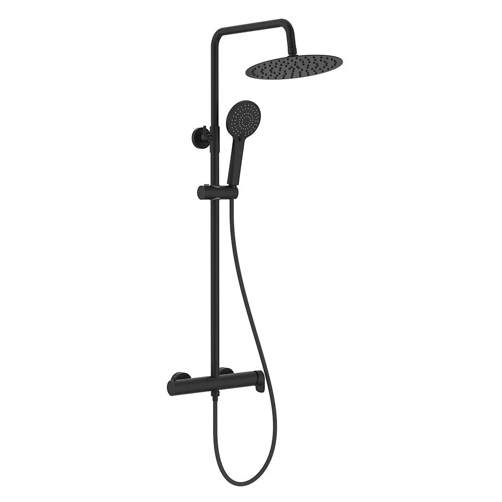 Sistem de dus Roca A5A9A6ENB0, Vega Plus, tip incastrare aparent, pentru dus, tip comanda dubla comanda, negru [2]