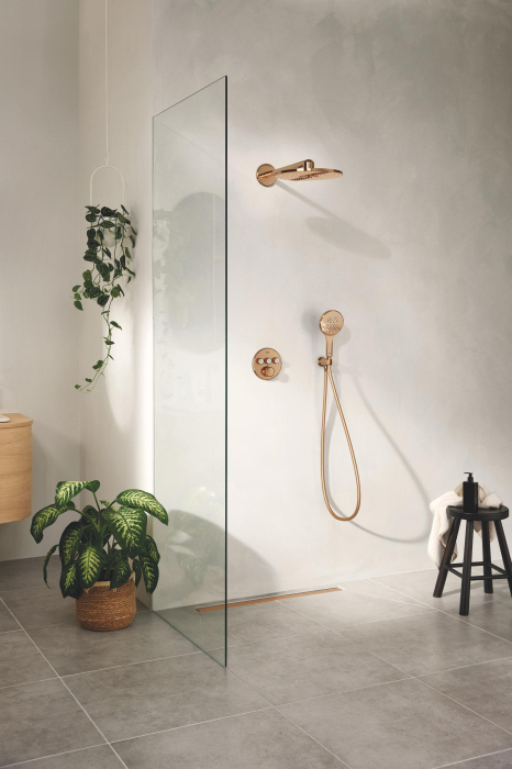 Sistem dus Grohe 34863DA0, SmartControl 310, incastrat, termostat, 310 mm, 2 functii, lucios, cupru [4]