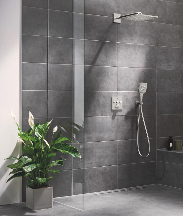 Sistem dus Grohe 34864DC0, SmartControl 310 Cube, incastrat, termostat, 310 mm, 2 functii, mat, otel satinat [4]