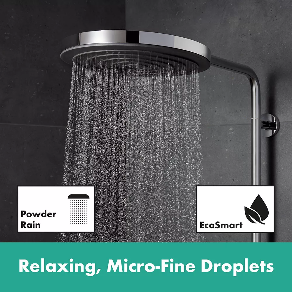 Sistem dus Hansgrohe Pulsify S Puro, aparent, termostat, 260 mm, 1 functie, crom, 24223000 [13]