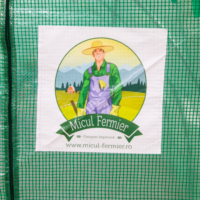 Solar/Sera 8X4x2.5m Micul Fermier GF-2405-S001-G01, Polietilena, Densitate 140G/mp UV4 [5]