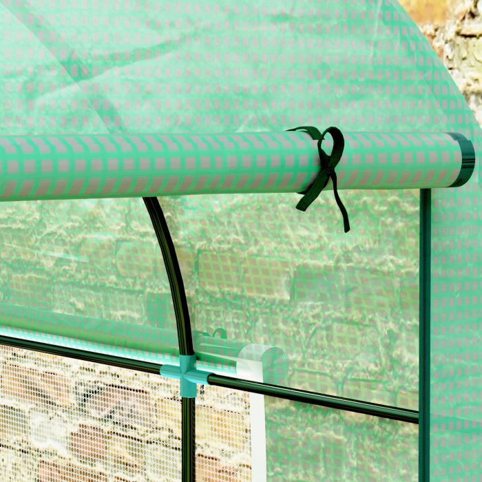  Solar Tip Tunel 300 x 200cm Walk-In Polytunnel Greenhouse - Verde [9]
