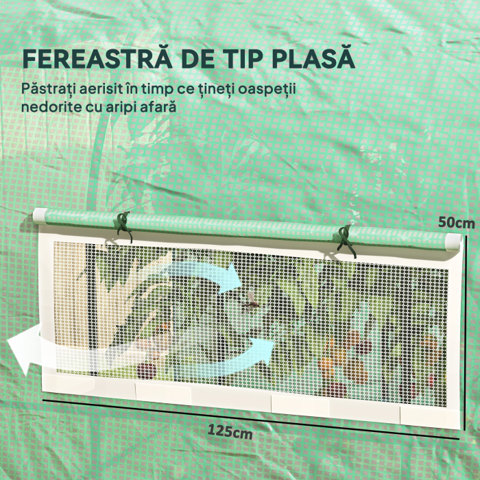  Solar Tip Tunel 300 x 200cm Walk-In Polytunnel Greenhouse - Verde [6]