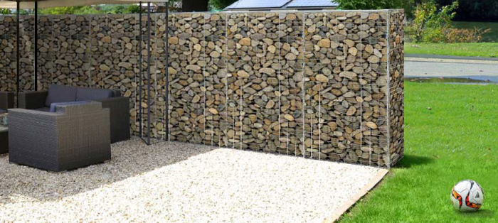 Cos gabioane pietre otel galvanizat D4 mm, ochiuri 10x5 cm, montaj fara unelte, 100x50x50 cm, argintiu [8]