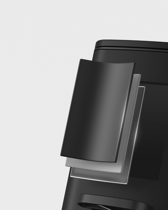 Cos de gunoi pentru baie, cu pedala si soft-close, 6 litri, negru [6]