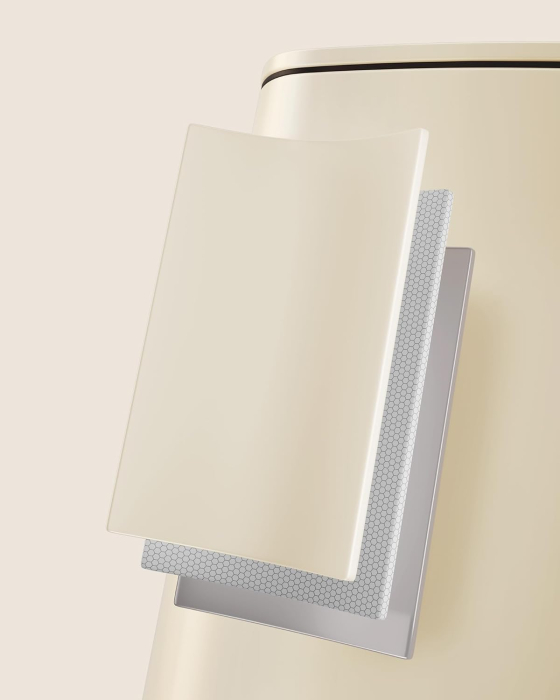 Cos gunoi 34x29x54 cm, 30L, cu pedala, capac silentios si galeata interioara detasabila, bej [3]