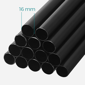 Garderoba pentru depozitarea hainelor, din material textil, cu 2 bare pentru umerase, 43x140x174cm, negru [2]