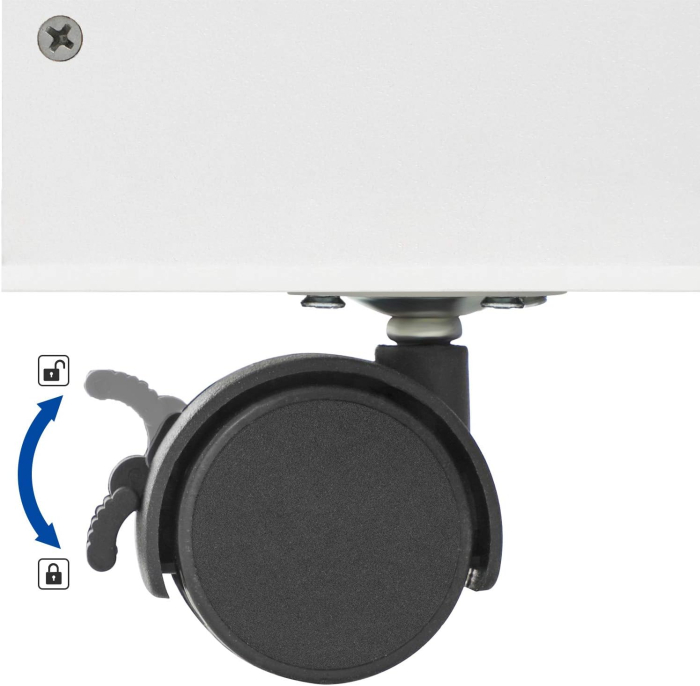 Organizator de jucarii si carti pentru copii, multifunctional, cutie detasabila cu roti, 63x30x70cm, alb [7]