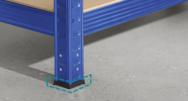 SONGMICS Raft de depozitare metalic, cu rafturi din MDF, 5 polite, max. 875 kg, 180x90x40cm, albastru [13]