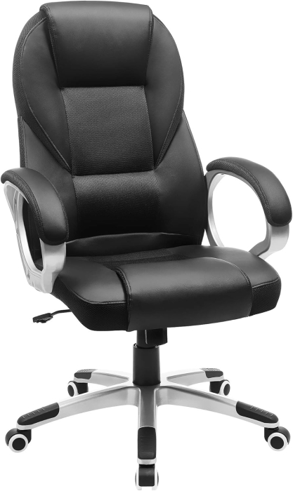 Scaun de birou ergonomic, reglabil pe inaltime, functie balans, tapitat piele sintetica, 54x50x122 cm, nergu [10]
