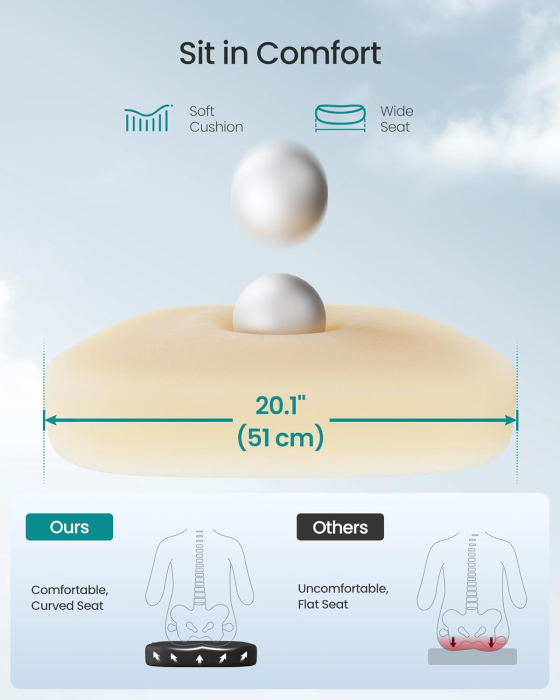 Scaun de birou ergonomic, spatar mesh cu suport lombar, reglabil pe inaltime, baza metalica, 60x60x106 cm, negru [2]