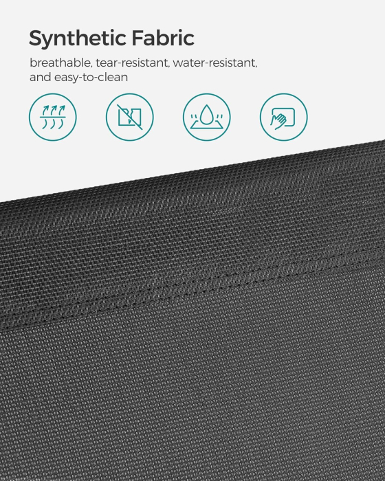 Sezlong pliabil cu parasolar si tetiera, spatar reglabil 4 pozitii, tesatura sintetica respirabila, max 150 kg, 193x53x29 cm, gri [8]