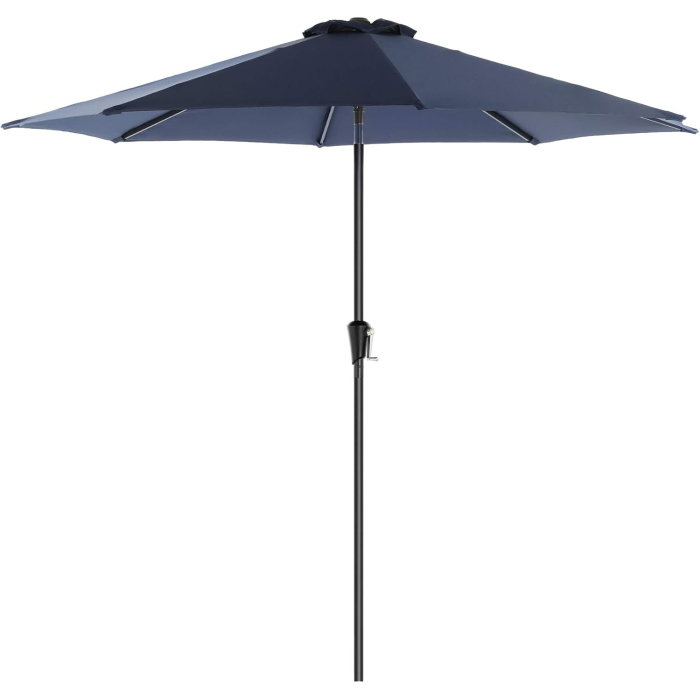 Umbrela de gradina, cu manivela pentru deschidere, sistem inclinare, 300cm, albastru inchis [2]