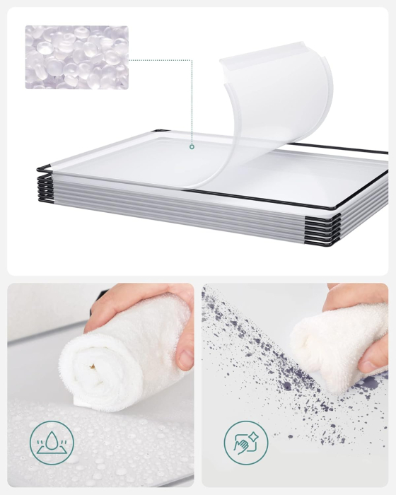 Unitate de depozitare cu 16 cuburi, pentru pantofi sau haine, personalizabil, 31x123x123 cm, alb transparent [7]