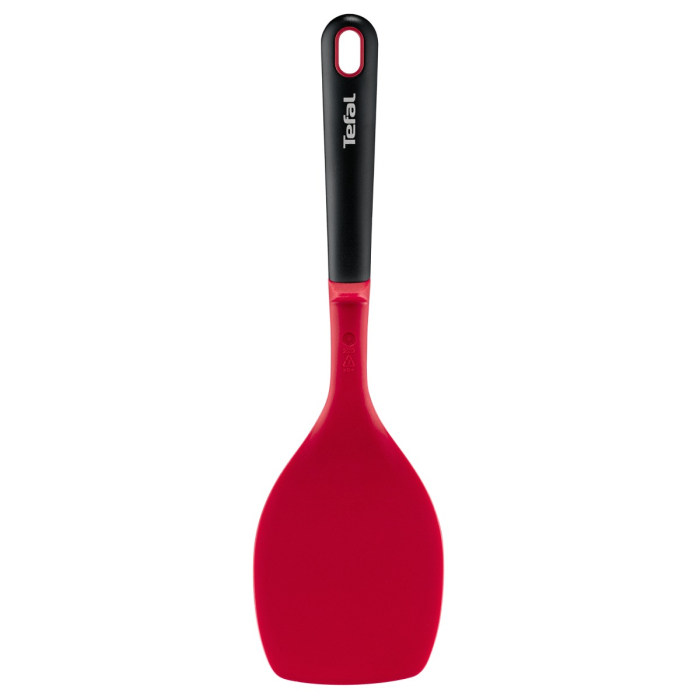 Spatula flexibila Tefal Ingenio+ K1984834, rezistenta la temperaturi inalte, compatibilitate cu masina de spalat vase, silicon, rosu & negru [8]