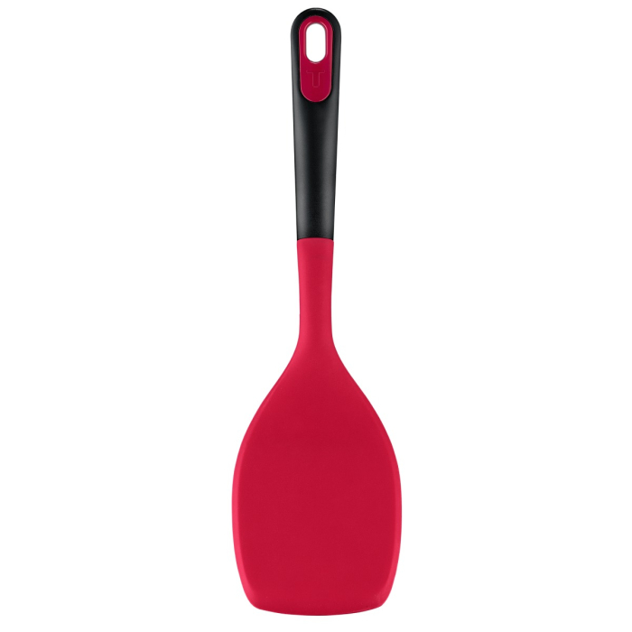 Spatula flexibila Tefal Ingenio+ K1984834, rezistenta la temperaturi inalte, compatibilitate cu masina de spalat vase, silicon, rosu & negru [7]