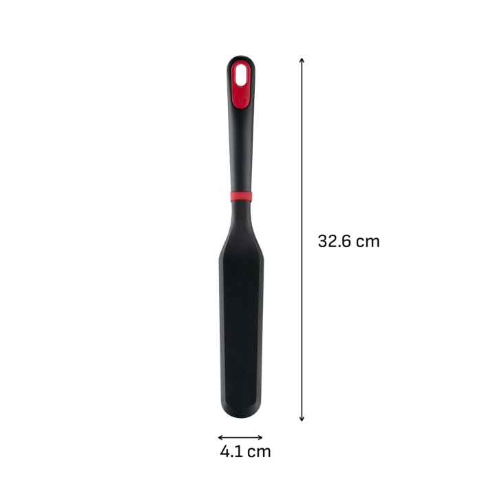 Spatula pentru clatite Tefal Ingenio+ K1984934, rezistenta la temperaturi inalte, compatibilitate cu masina de spalat vase, plastic, negru & rosu [10]