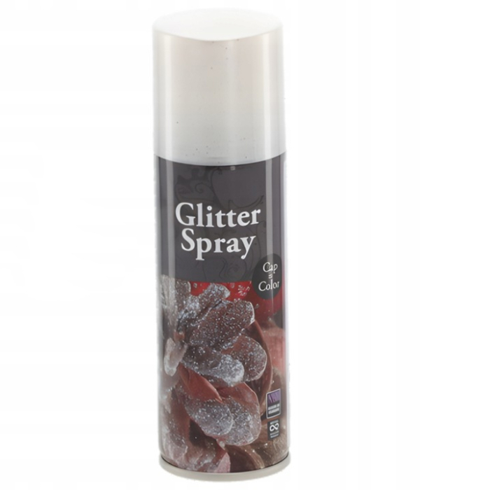 Spray decorativ cu sclipici 125 ml, pentru decoratiuni de Craciun, efect stralucitor cu particule glitter, formula cu uscare rapida, aplicare uniforma [3]