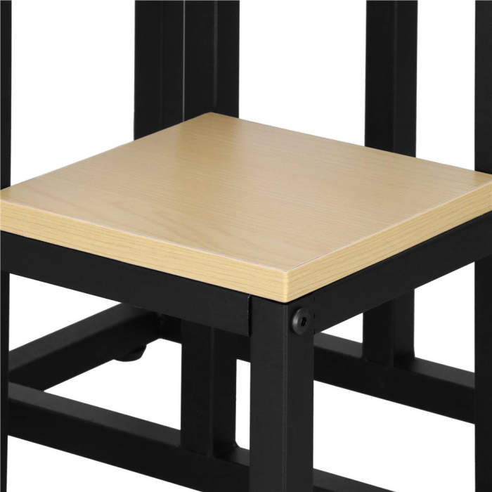 Stand pentru flori, cadru metalic, 4 etajere, 34x34x68 cm, bej [10]