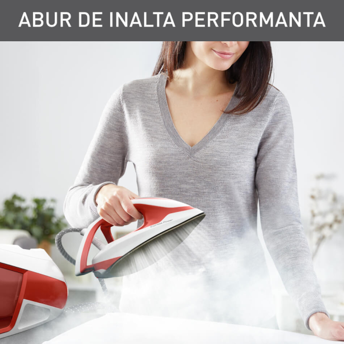 Statie de calcat cu abur Tefal Express Power SV8110E0, 2800W, rezervor detasabil 1.8L, presiune 6.3 bari, colector anticalcar detasabil, talpa Du [6]