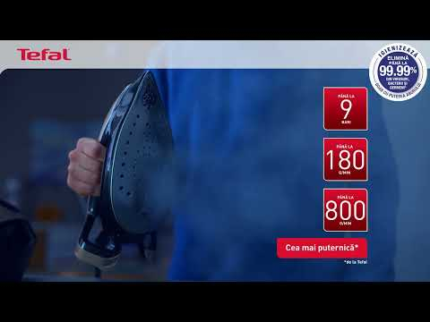Statie de calcat cu abur Tefal Express Vision SV8152E0, jet de abur 480 g/min, 6.9 bari presiune, putere 2800 W, talpa Durilium airglide autoclean,  [2]