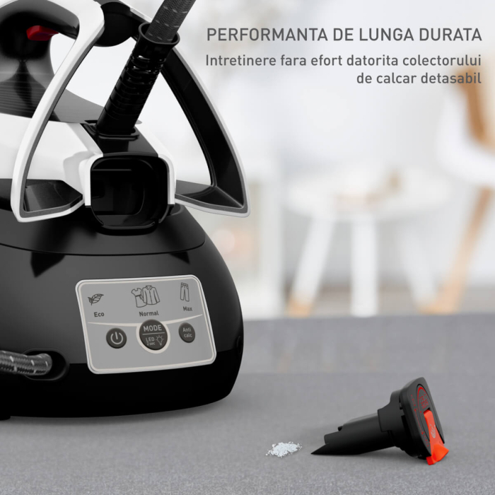 Statie de calcat cu abur Tefal Express Vision SV8156E0, 2800W, 8 bari, abur variabil 0 - 130 g/min, jet de abur pana la 130 g/min, colector pentru [6]