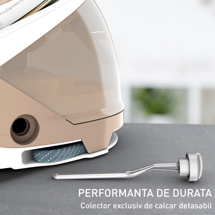 Statie de calcat cu abur Tefal Pro Express Eco GV9E22E0, 2200W, 7.6 bari, jet de abur 550 g/min, abur variabil pana la 140 g/min, talpa Durilium  [6]