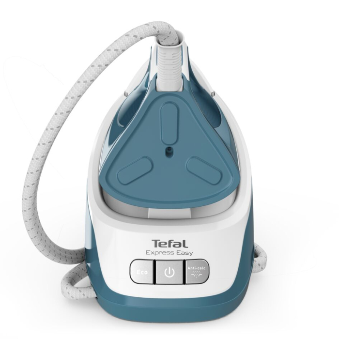 Statie de calcat cu abur Tefal SV6131E0 Express Easy, Talpa Ceramic Xpress Glide, 2200W, 1.7l, alb- albastru [9]